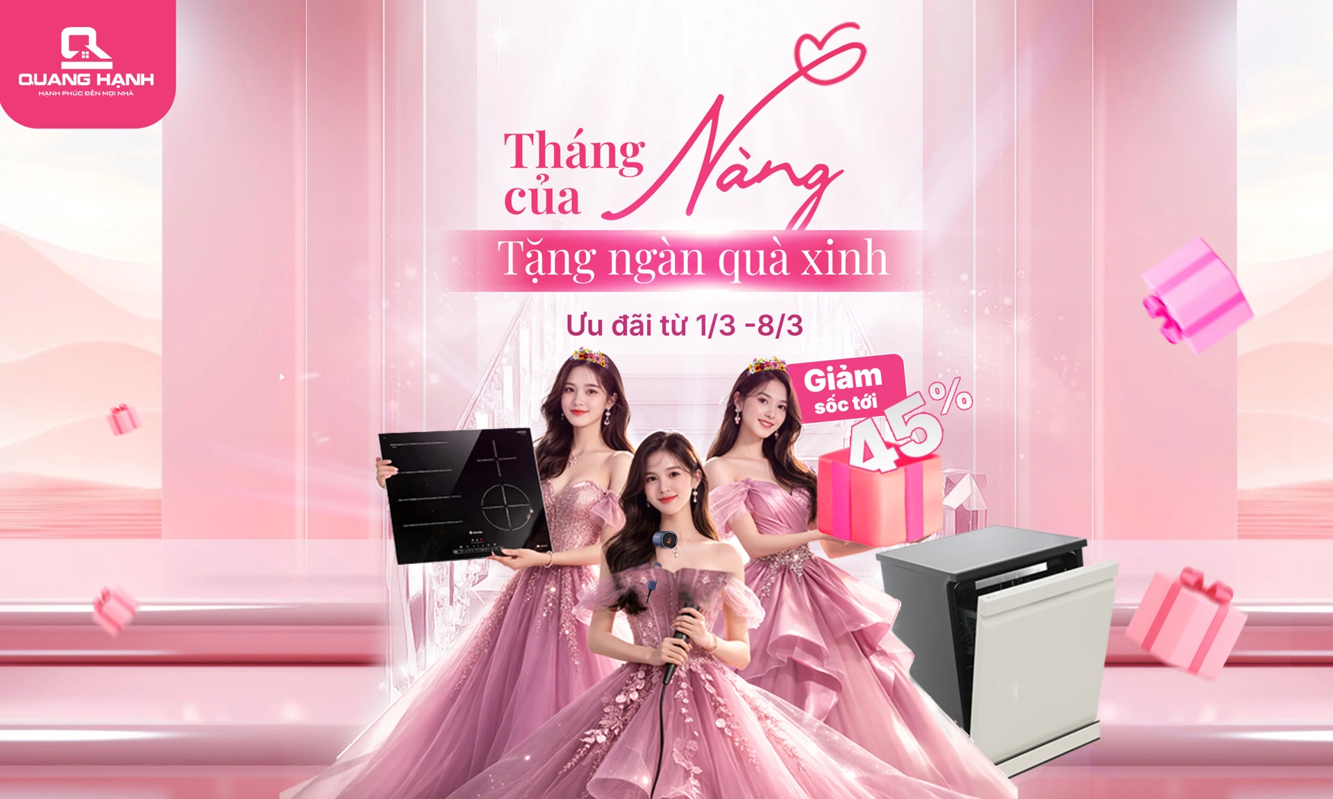 CHÀO MỪNG 8/3 – NGÀY CỦA NÀNG, TẶNG NGÀN QUÀ XINH